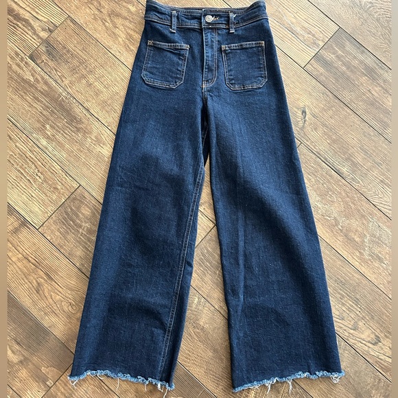 Zara Denim - Zara Dark Blue Wide Leg Jeans